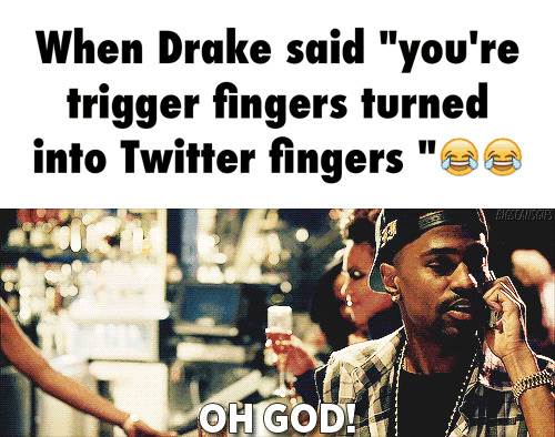 Meek Drake said Twitter Fingers 2 trigger fingers