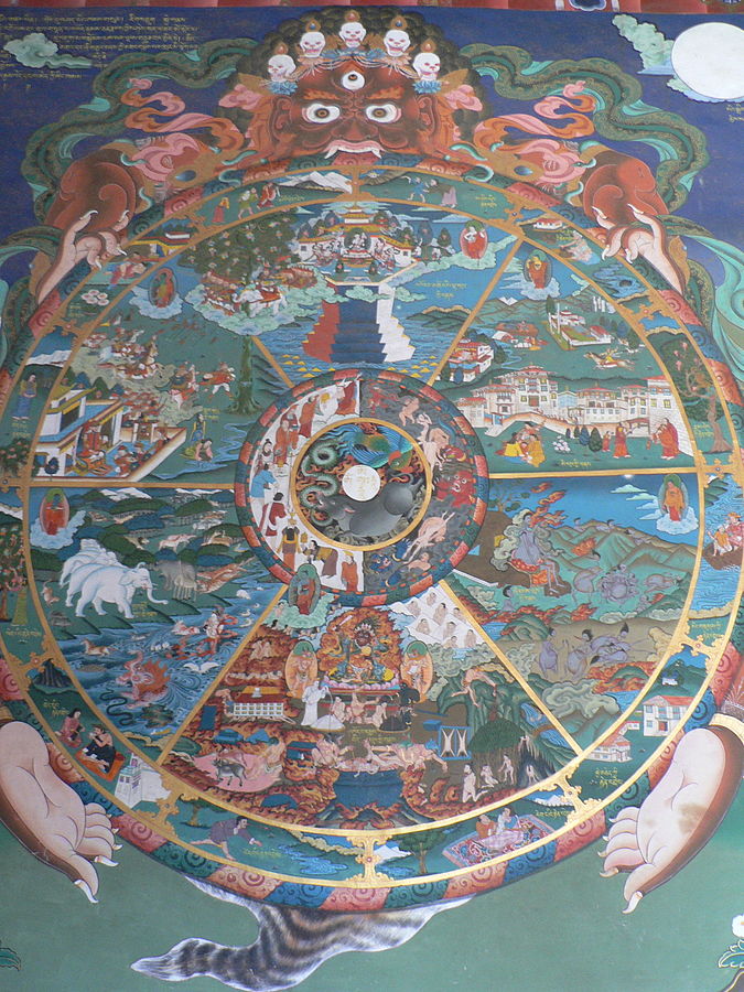 Samsara The_wheel_of_life,_Trongsa_dzong